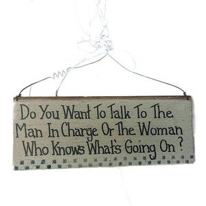 Whimsical Wooden Sign